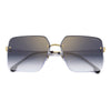 LIGHT GOLD BROWN HAVANA / 61-14-140 / BLUE SHADED GOLD MIRROR